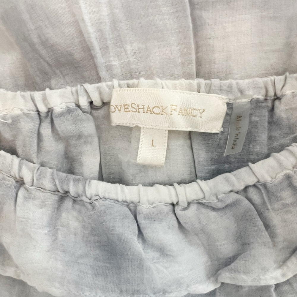 Large  LoveShakeFancy Silk Blend Ruffle Dress - Picture 6 of 7
